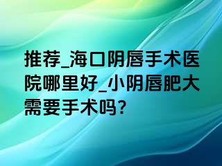 推荐_海口阴唇手术医院哪里好_小阴唇肥大需要手术吗?